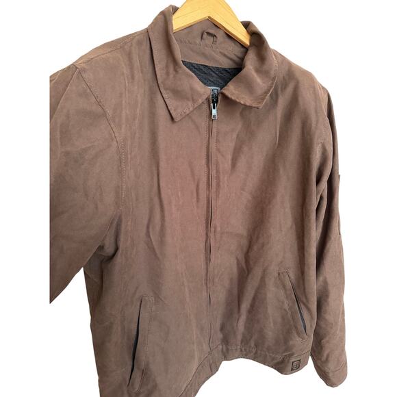 Highway 21 Gearhead Motorcycle Jacket Men’s XL Brown Armor Pads Water Resistant - Picture 2 of 9